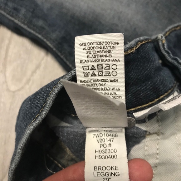 5/$20 Sale ✨LUCKY BRAND Brooke Jean Low Rise Denim Legging in Blue - Picture 7 of 15